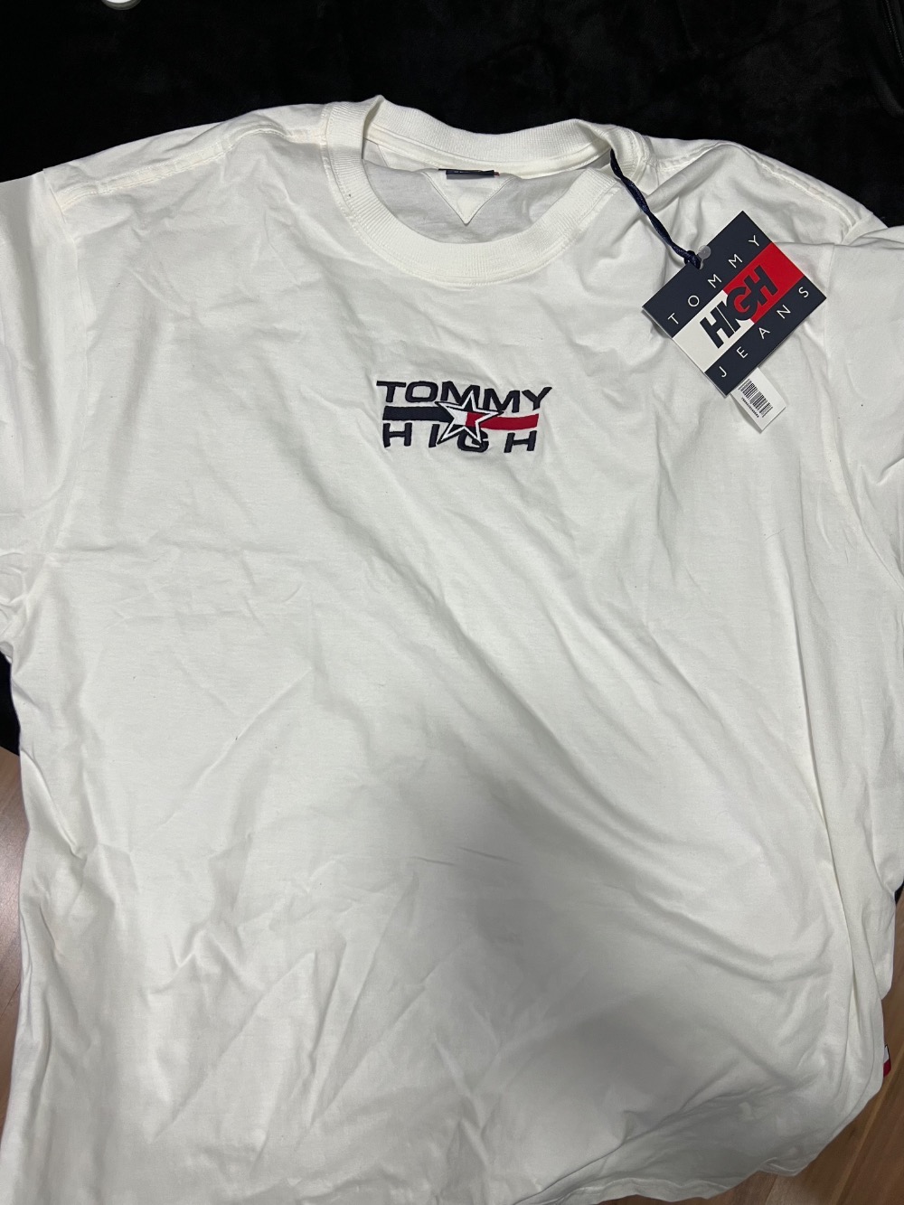 Tommy Jeans x High Camiseta Logo White — XG, Novo