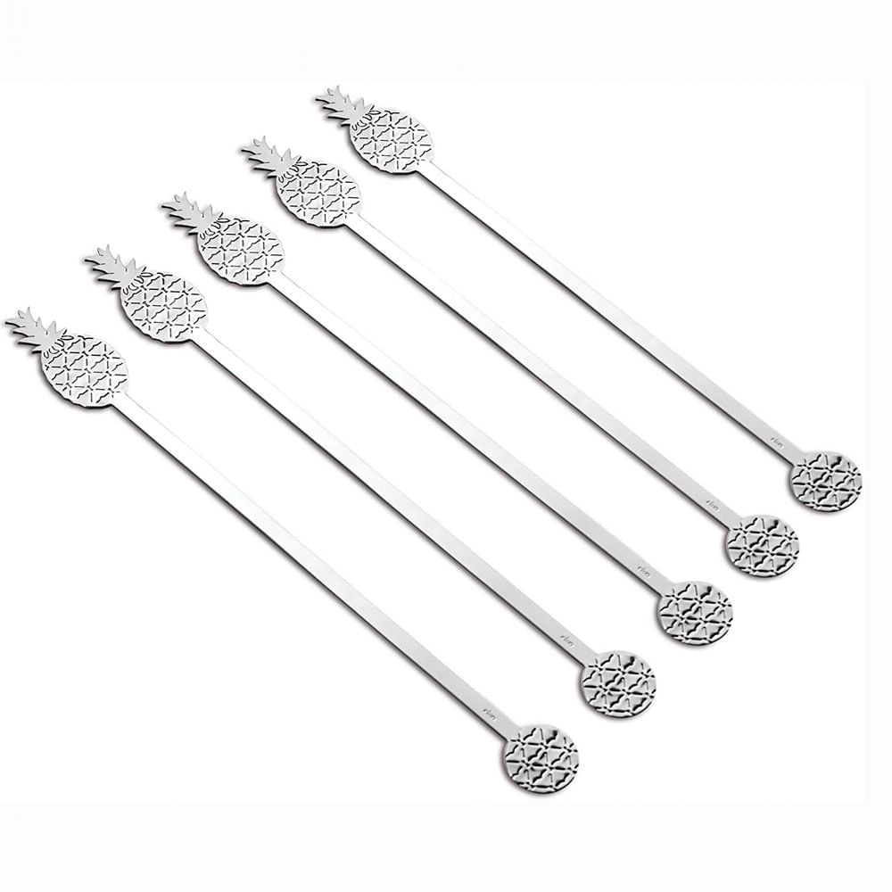 Mexedores Pineapple Inox 6 Peças Riva