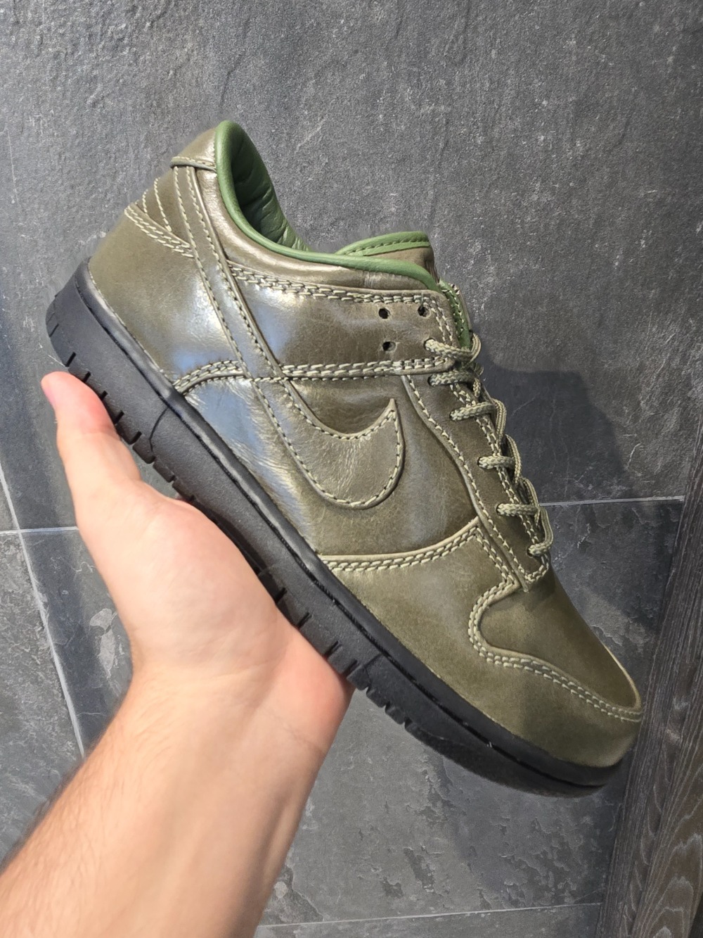 Nike Dunk Low Retro Premium Army Olive Black — 37 / 38 / 39 / 42 / 43, Novo
