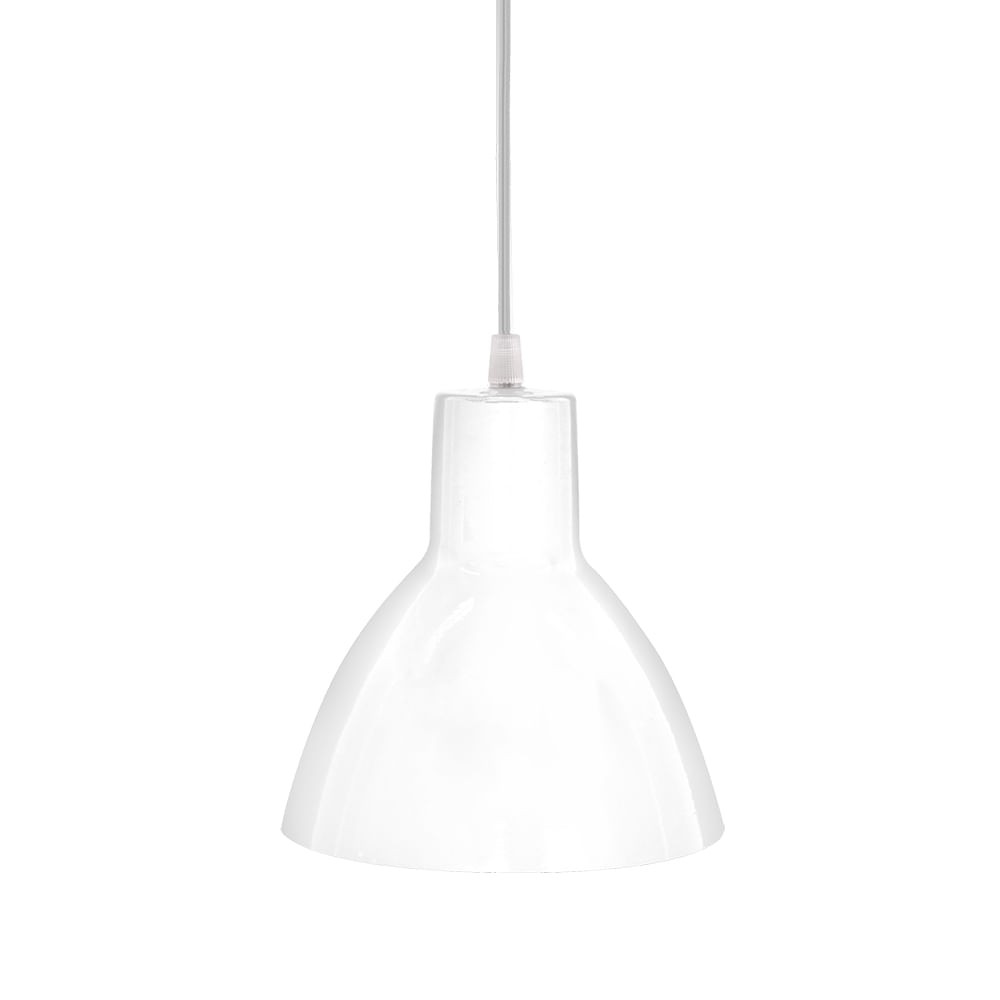 Luminária Pendente TD 622/1 E27 Branca Taschibra