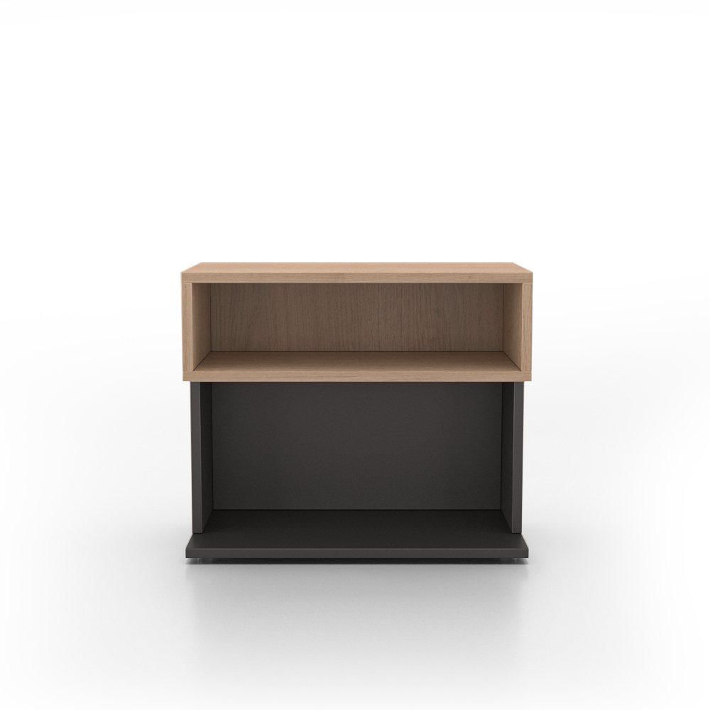 Mesa Lateral Ravena G Madeira Clara e Preto