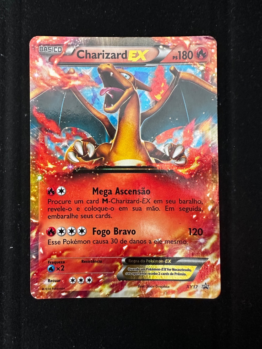 Charizard-EX (XY17) XY Promos Pokémon TCG — Damaged, Usado