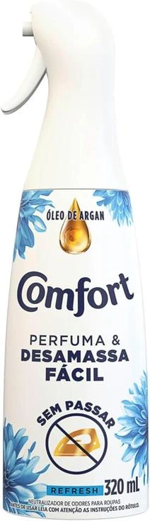 Comfort Perfuma E Desamassa Facil Com Neutralizador De Odores Refresh 320 Ml