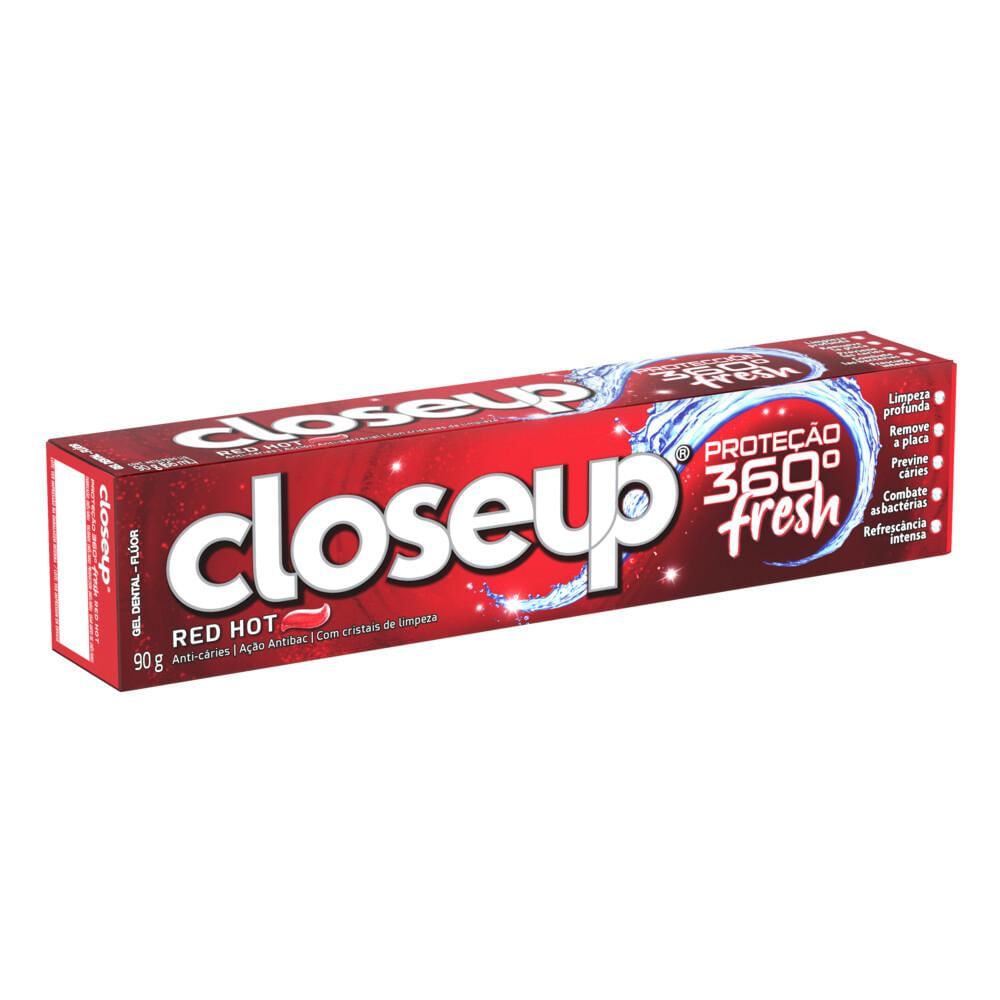 Foto 4 de Creme Dental Close Up Proteção 360º Fresh Red Hot 90g