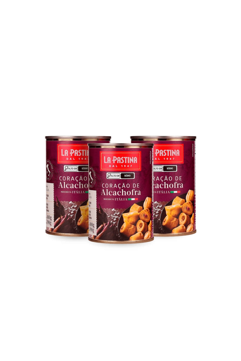 Kit 3 de Coração De Alcachofra 400G La Pastina