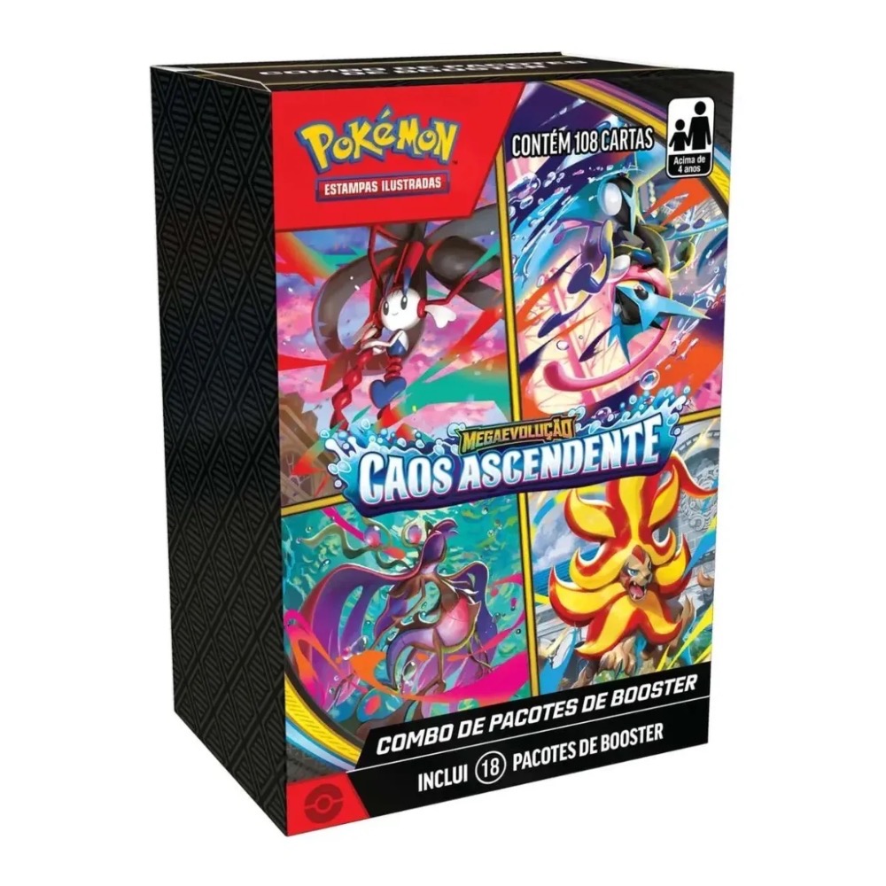 Combo de Pacotes ME04 Caos Ascendente Pokémon TCG PT-BR — Único, Novo