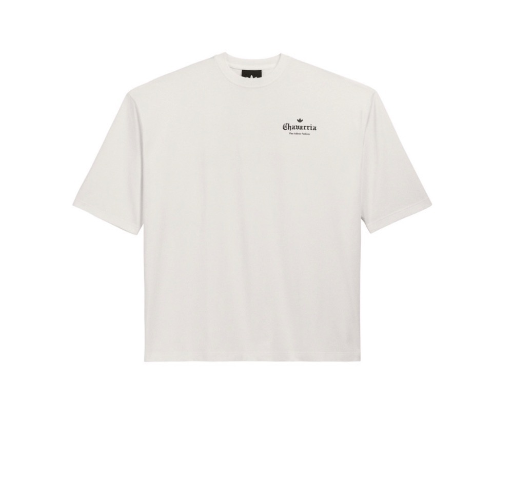 Willy Chavarria x adidas Camiseta Logo Chavarria PV Off White — XG, Novo