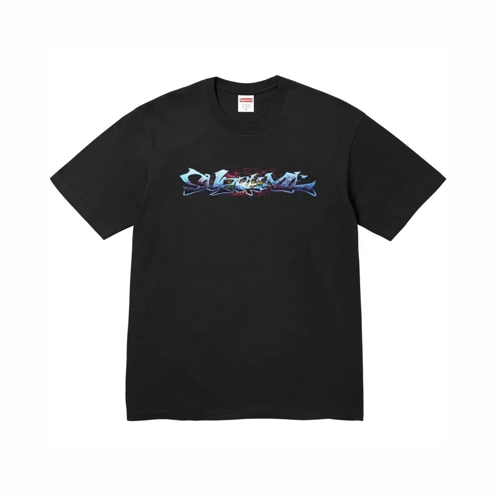 Camiseta Supreme Tag Black FW25-W17 — XG, Novo