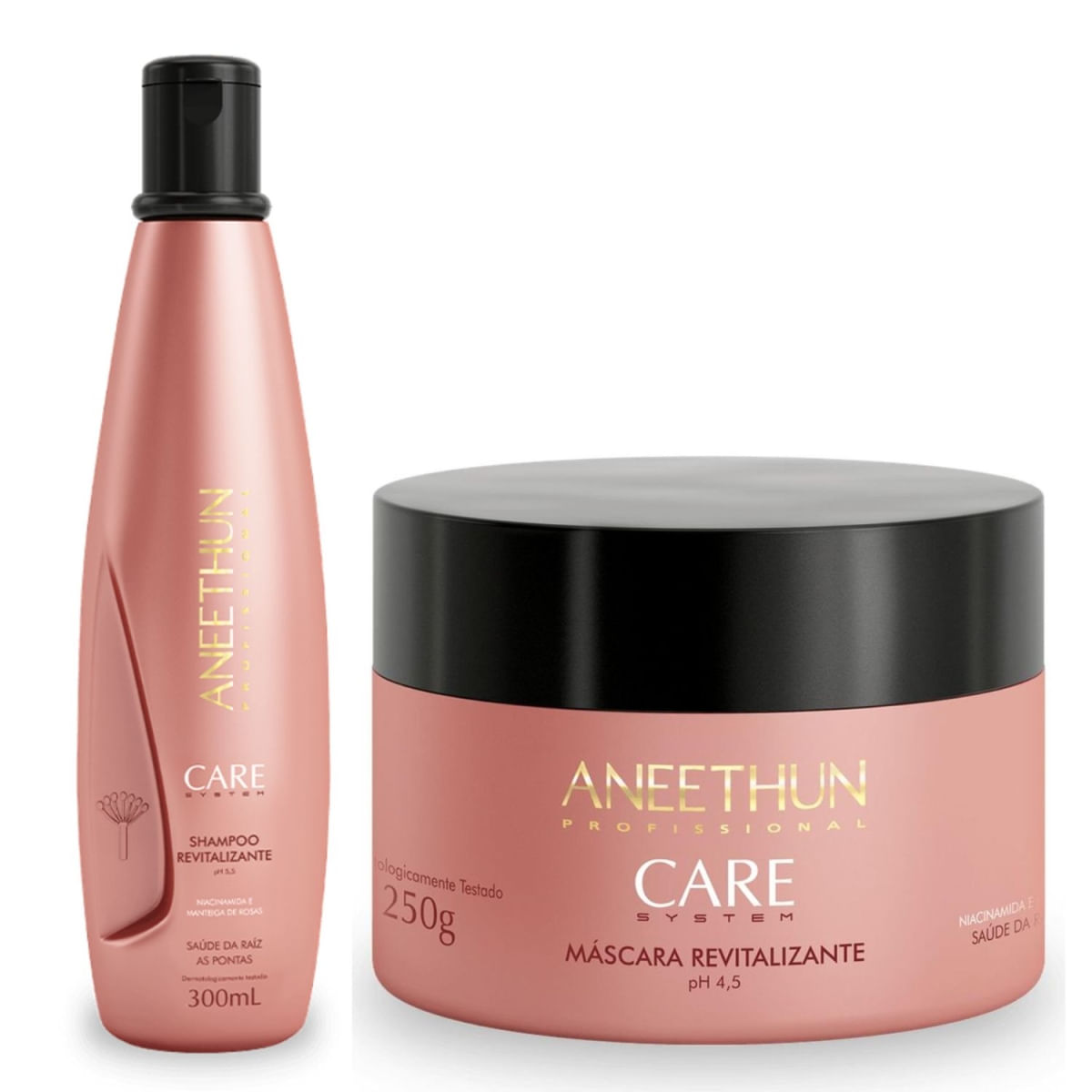 Kit Aneethun Care System – Shampoo Revitalizante + Máscara Limpeza equilibrad — Kit Aneethun Care System – Shampoo Revitalizante + Máscara Limpeza equilibrada + Tratamento revitali