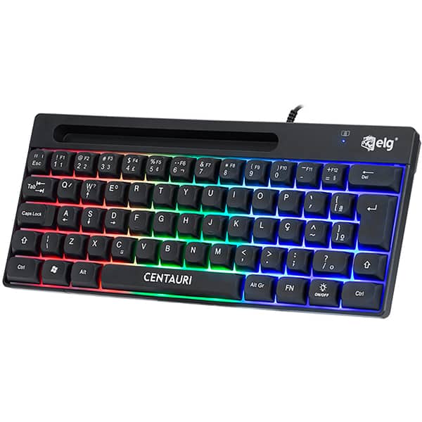 Teclado USB Gamer Centauri, ABNT, Preto, TGCT, Elg CX 1 UN