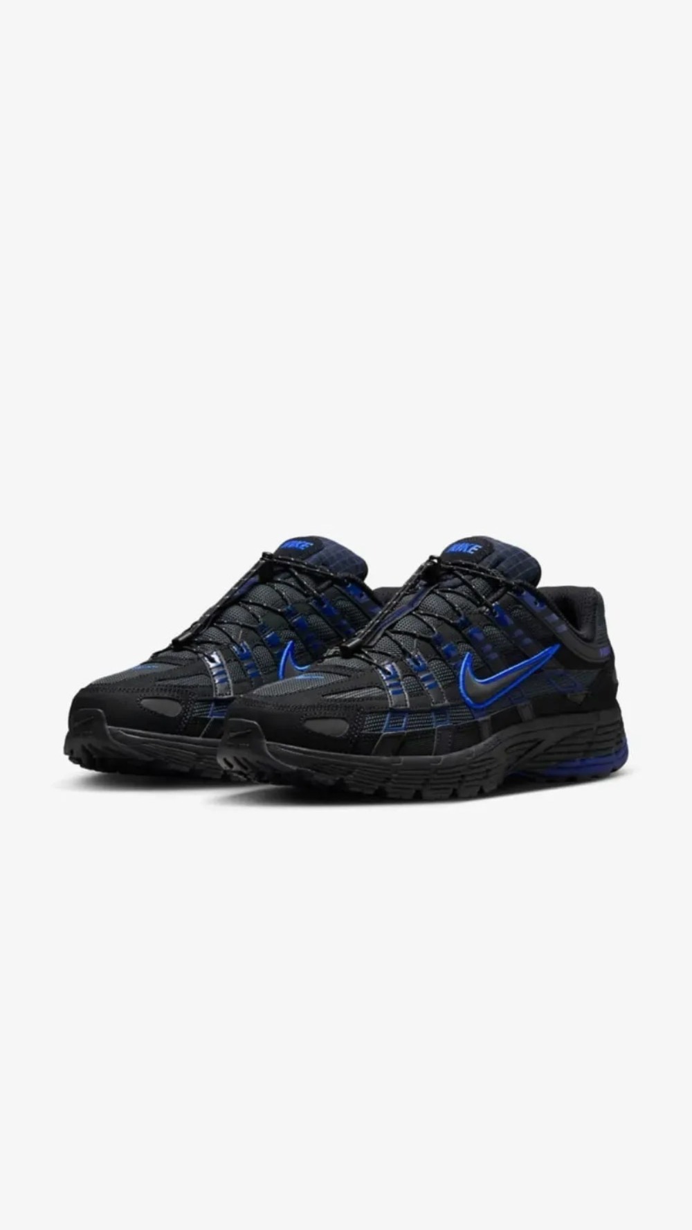 Nike P-6000 Black Anthracite Blue Void Racer — 39 / 40 / 41 / 42 / 43, Novo