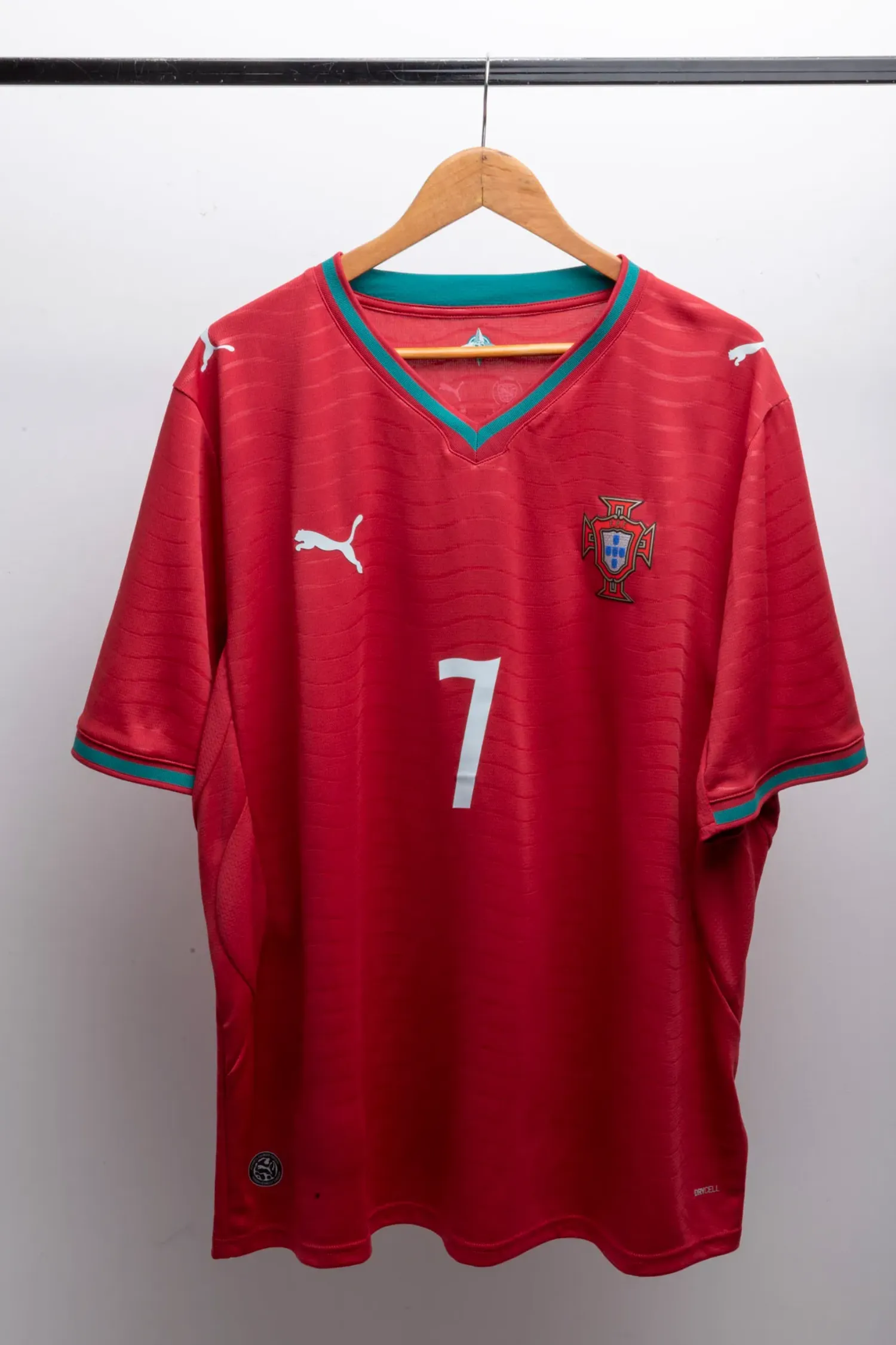 Camiseta Puma Portugal 2026 C. Ronaldo 7 Home Masculina Red — G / XXG, Novo