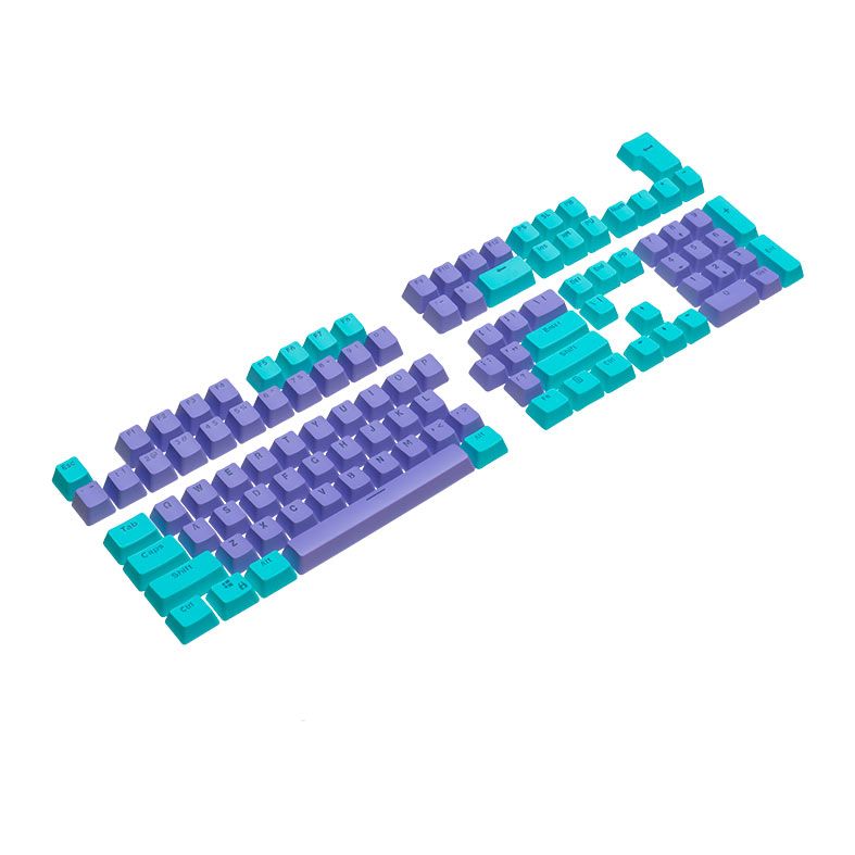 Foto 2 de Keycap TGT Double Shot, PBT, Ciano e Roxo, TGT-KEY-CR01