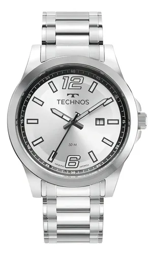 Relógio Technos Masculino Racer Basico Prata - 2115twv/1k