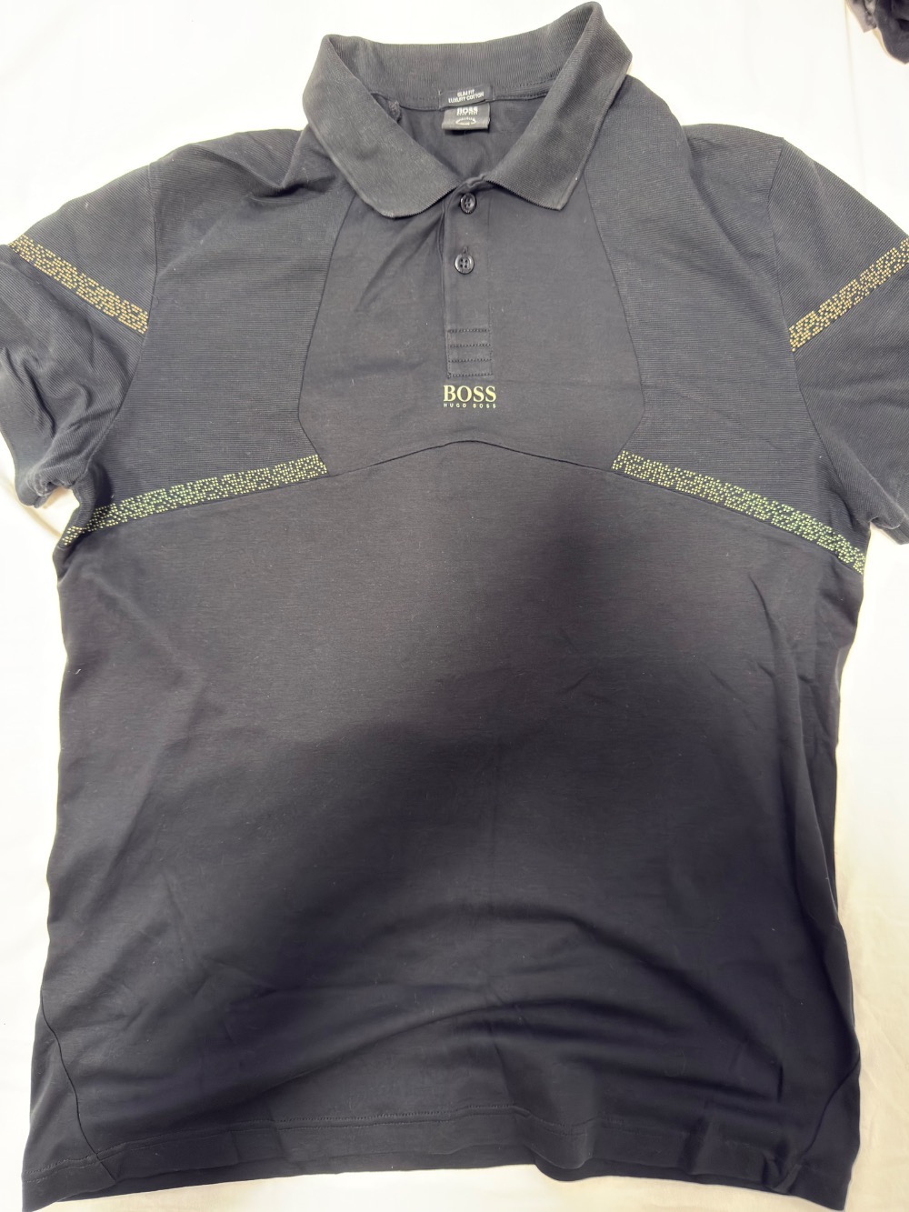 Camisa Hugo Boss Polo Athleisure Paul Pixel Black — XG, Novo