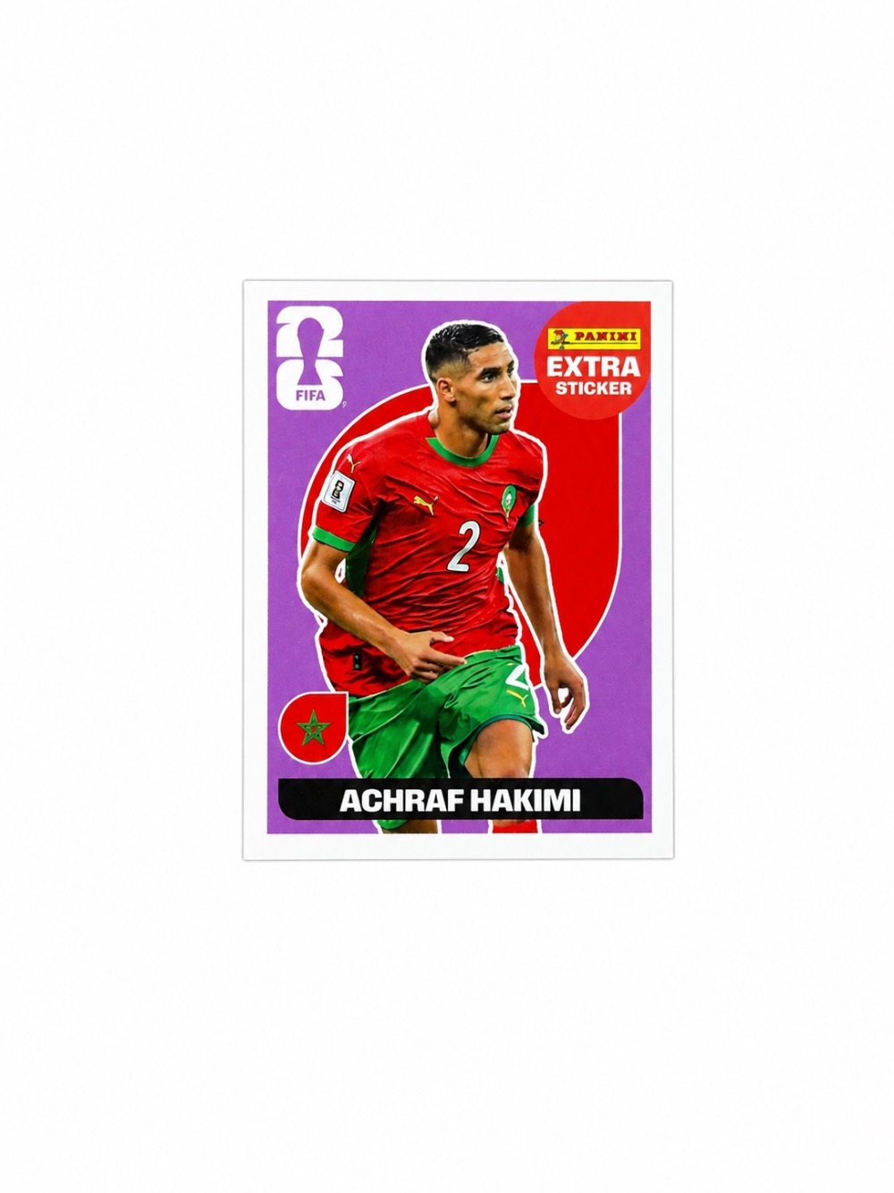 Figurinha Panini Achraf Hakimi Roxo Legend FIFA World Cup 2026 — Único, Novo