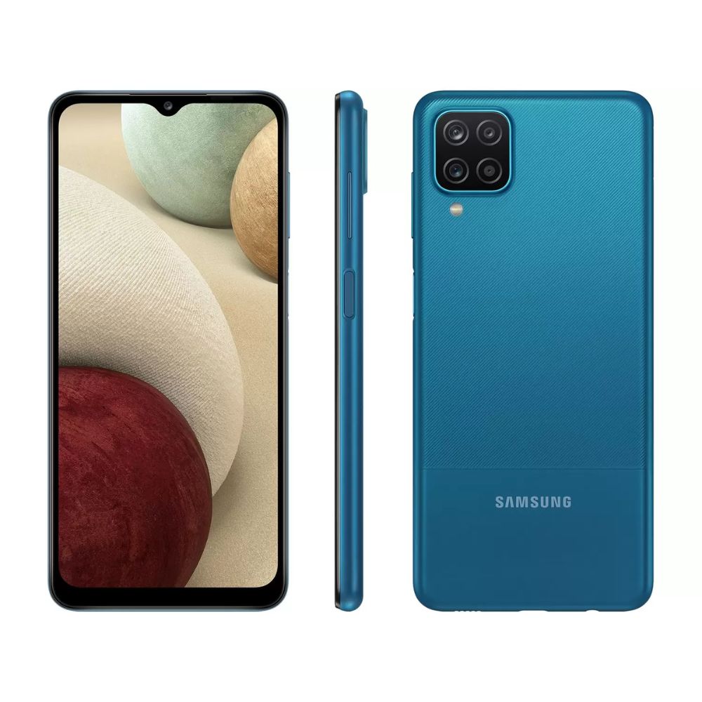 Seminovo: Samsung Galaxy A12 32GB Azul Muito Bom