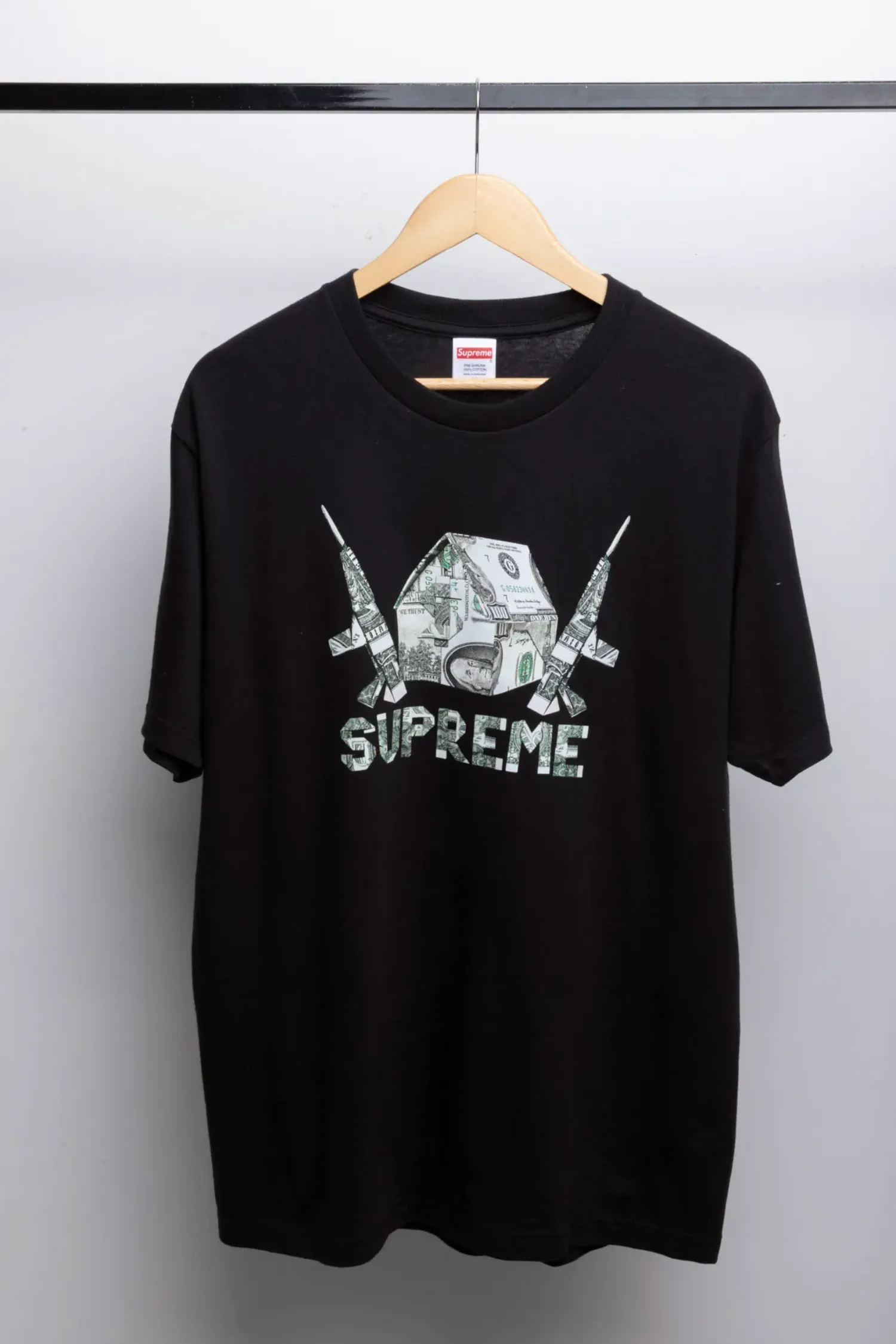 Camiseta Supreme Origami Black SS26-W7 — M, Novo