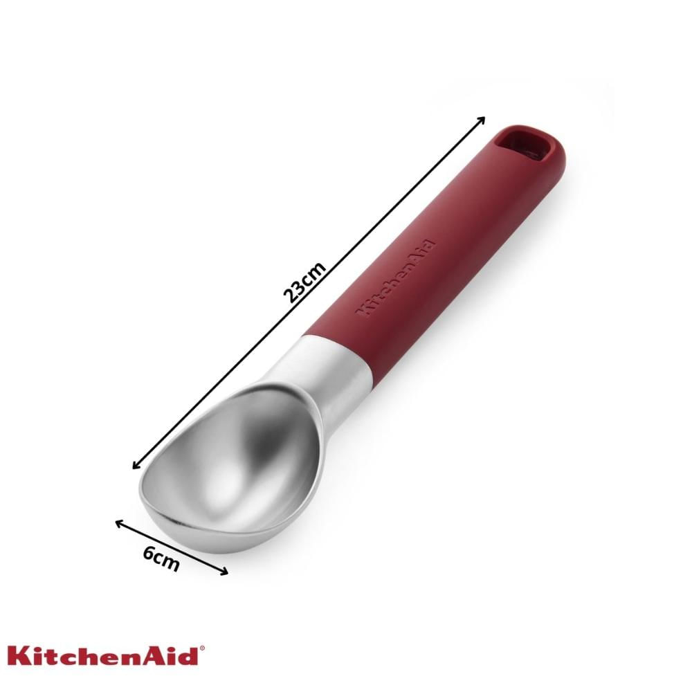 Foto 4 de Colher Concha para Sorvete Açai Zinco Verrmelho KitchenAid