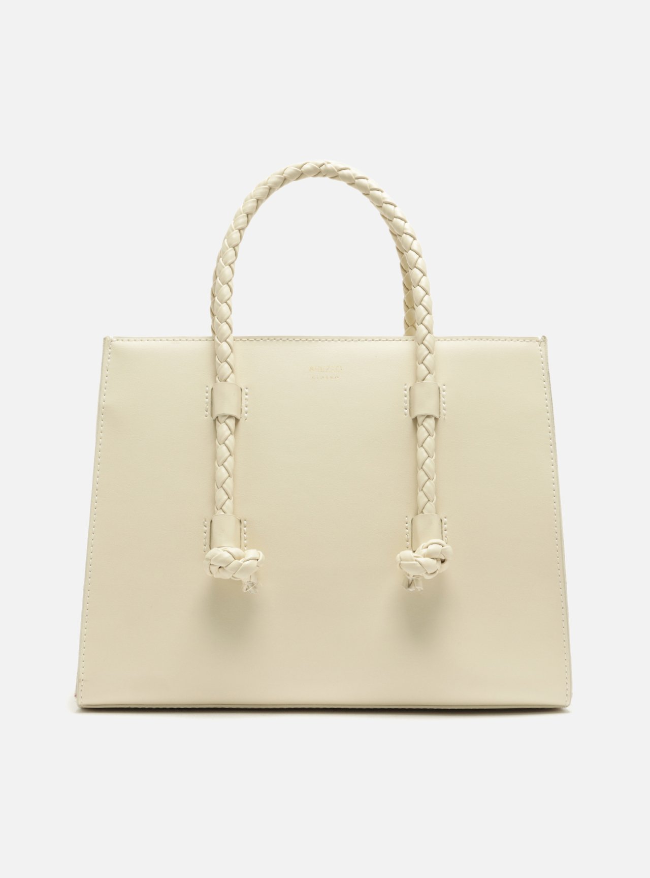 Bolsa Tote Branca Grande Alças Corda