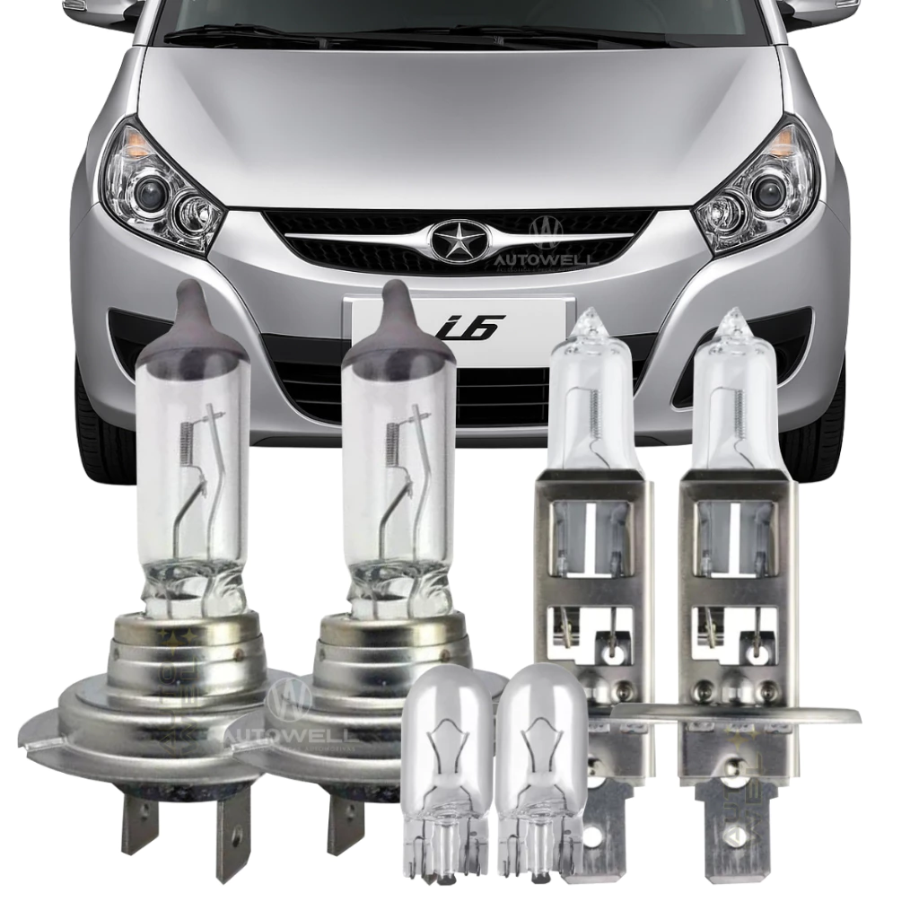 Kit Lâmpadas Farol Jac J5 J6 2009 2010 2011 2012 2013 2014 2015 2016