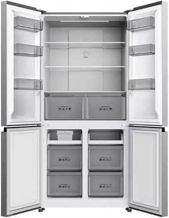 Geladeira Tcl 589 Litros Inox Twin Eco Inverter Frost Free Multidoor Espaço Flex 220v C589cdn