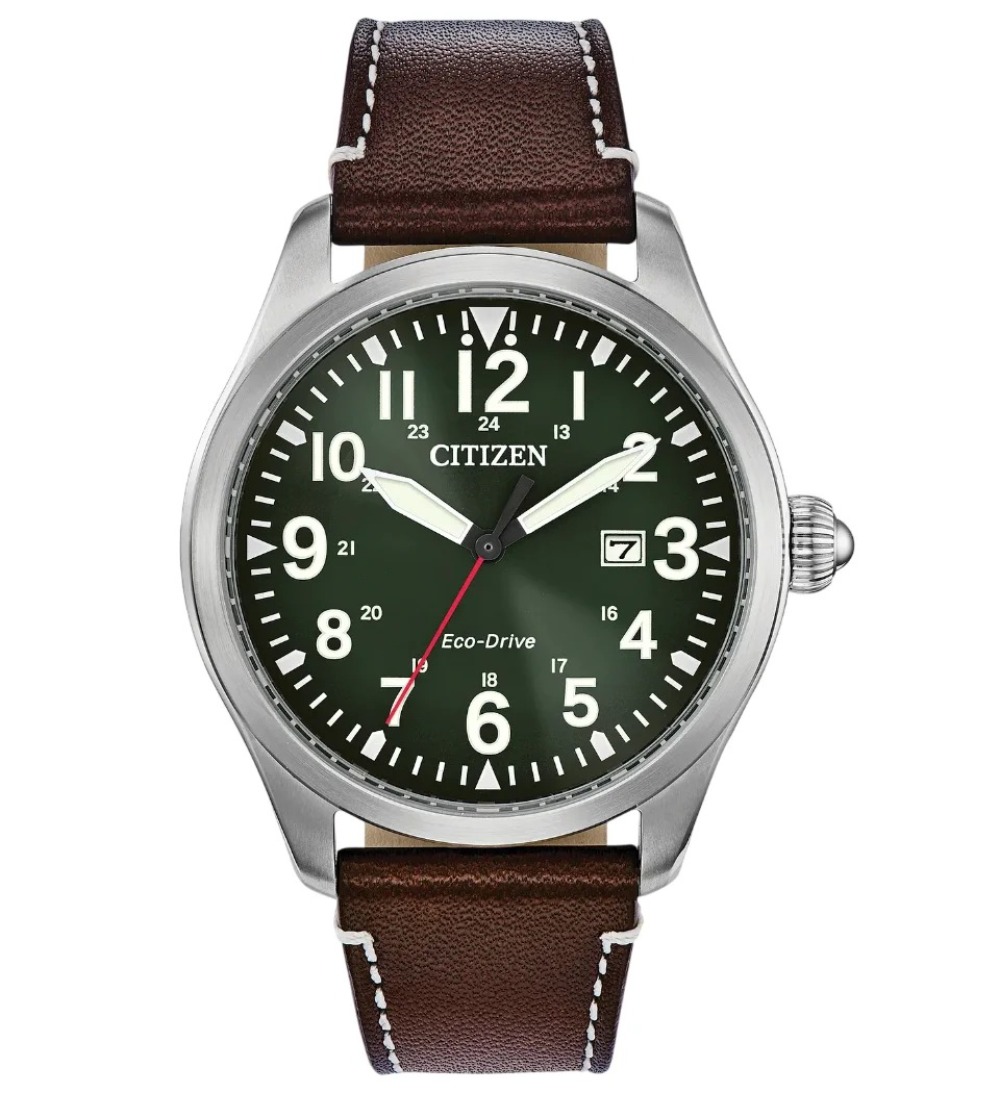 Relógio Citizen Chandler Military Eco-Drive 42mm — Único, Novo