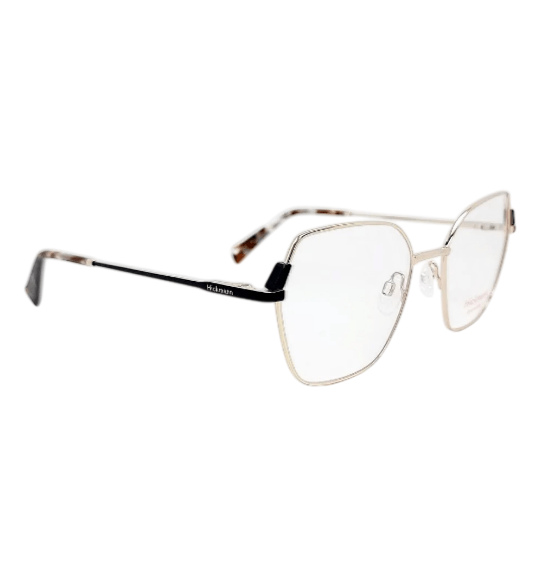 Armação para Óculos de Grau Feminina Hickmann HI10060 09A Dourado e Preto