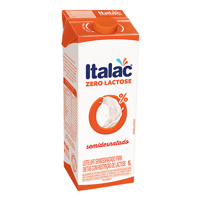 Italac Leite Semidesnatado zero lactose 1L