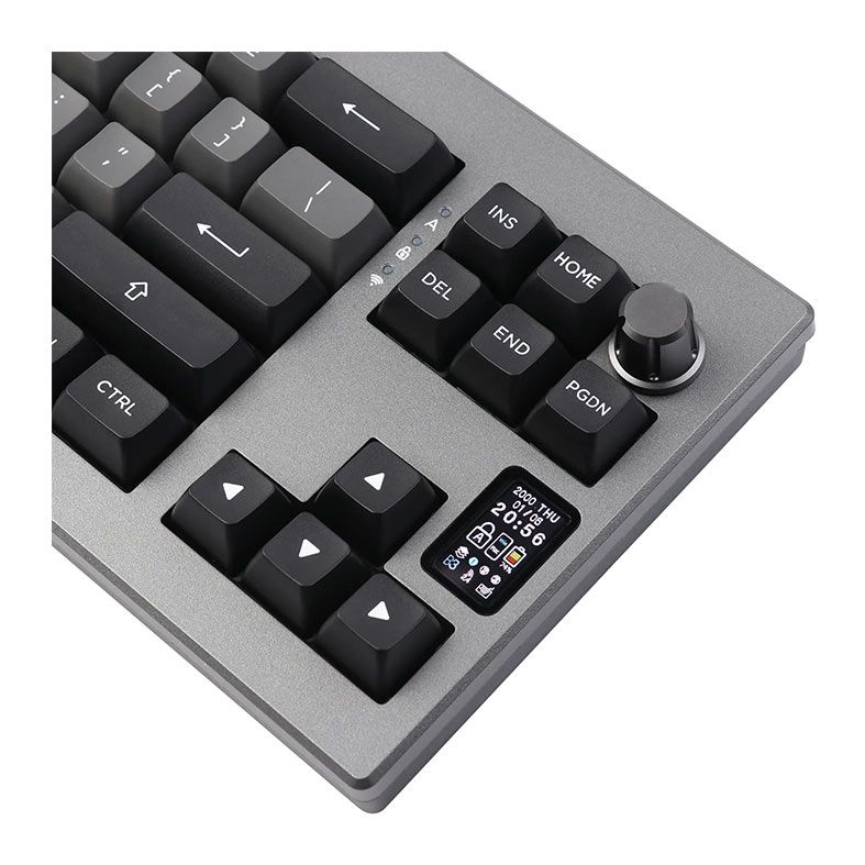 Foto 5 de Teclado Mecanico Epomaker Shadow X, ARGB, Switch Budgerigar, Black Silver, SHADOWX-BS-BD