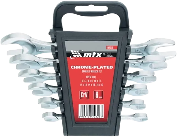 JOGO CHAVE FIXAS 6 X 17MM 6PÇS CRV CROMADA-MTX