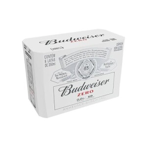Cerveja Sem Álcool Budweiser Lata 350ml Pack com 8 unidades