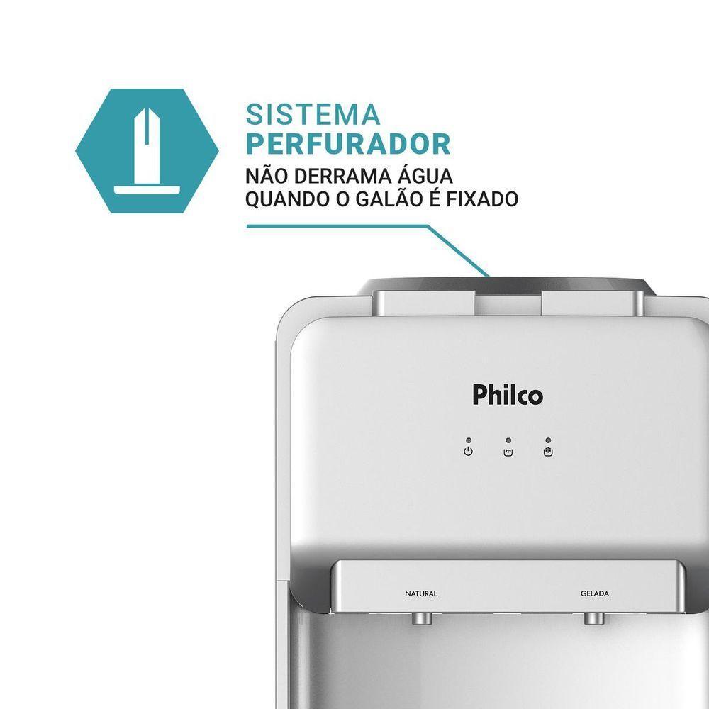 Foto 2 de Bebedouro Philco 20L água Gelada E Natural Com Compressor PBE18 110V