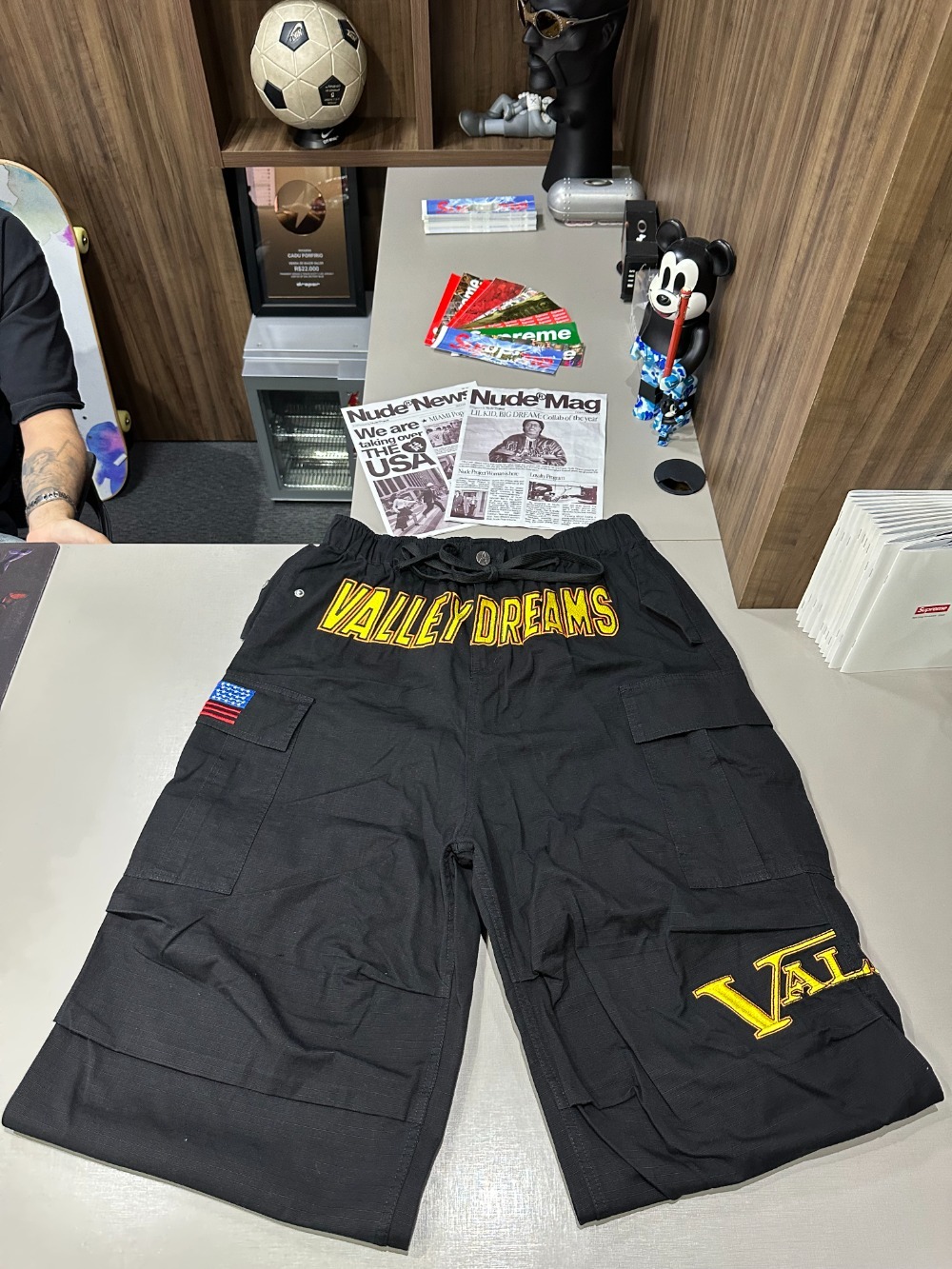 Calça Vale Lives Forever Paratrooper Cargos Black — 42, Novo