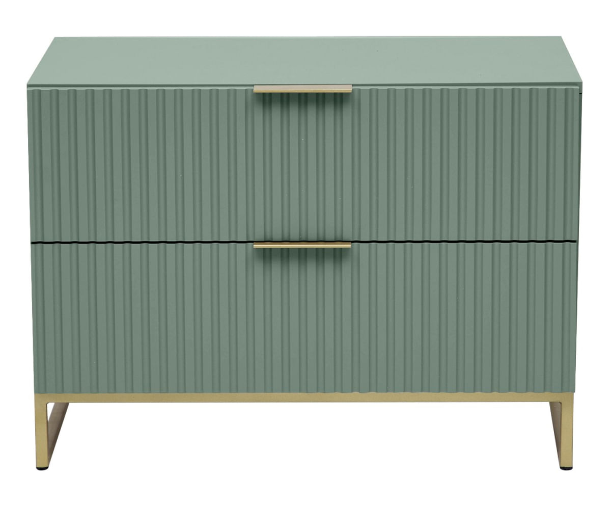 Foto 2 de Mesa de Cabeceira Ondulada Maxi Verde - Westwing Collection Verde