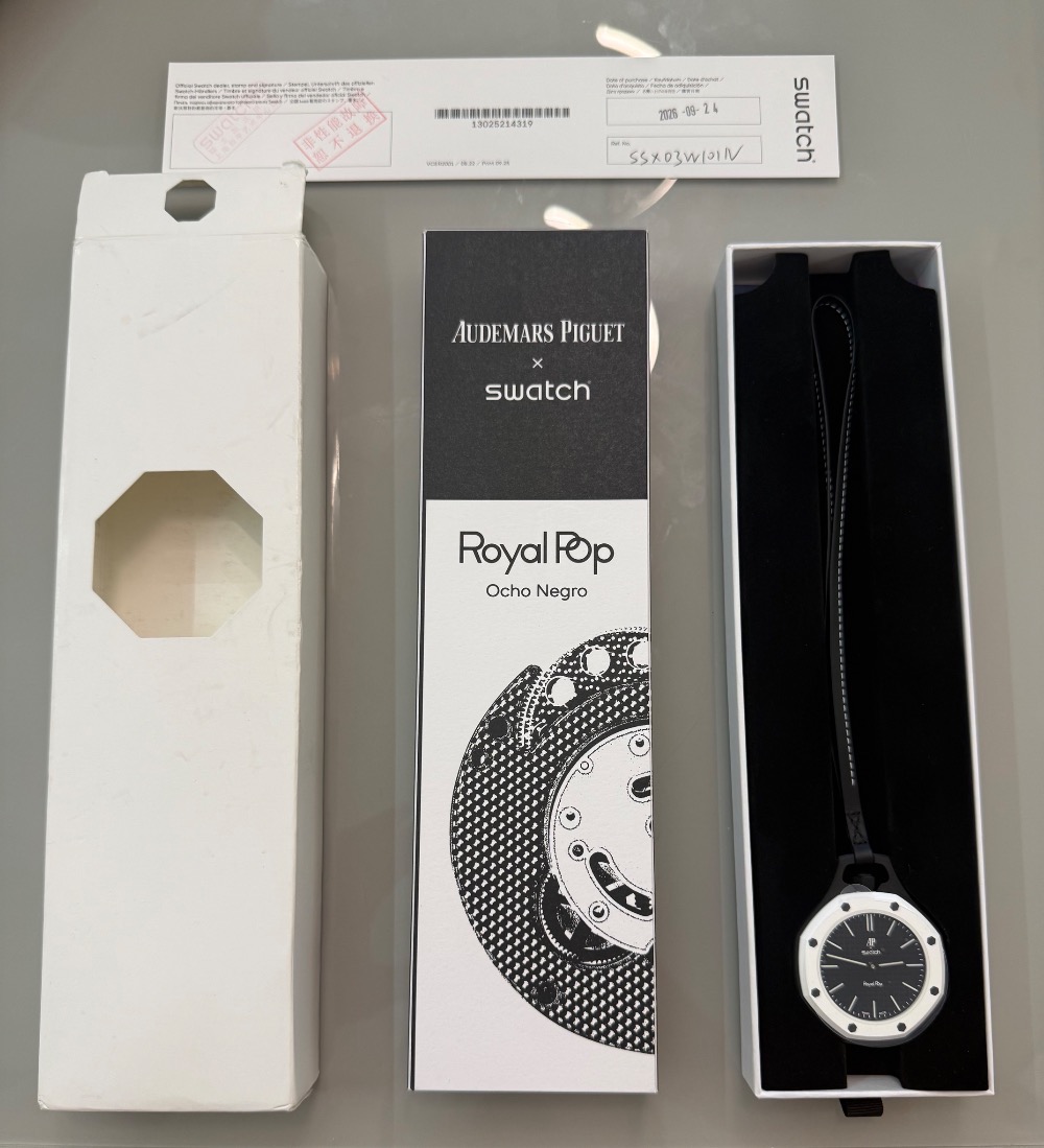 Audemars Piguet x Swatch Relógio Royal Pop OCHO NEGRO 40 mm — Único, Novo
