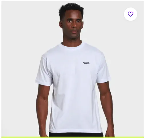 Camiseta Vans New Left Chest Masculina Branco