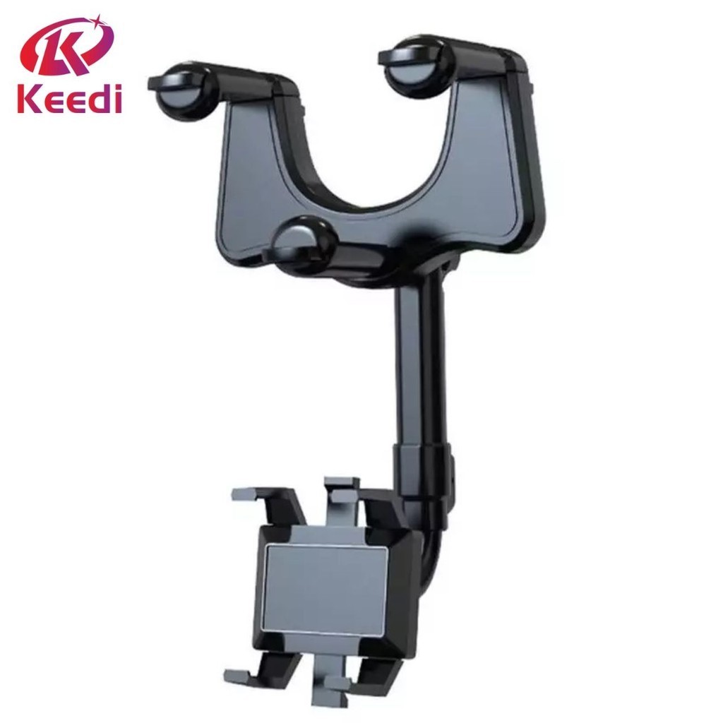 Suporte Universal Veicular Carro Encaixe Retrovisor 360o Cor Preto