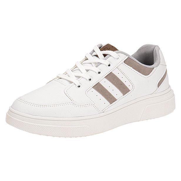 Tênis Masculino Casual Confort Way 502404 BRANCO/CINZA 37