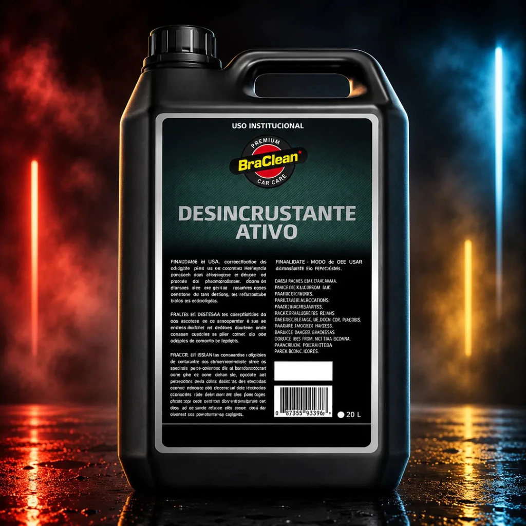 Desincrustante 5L BraClean Para Caminhão Trator Carreta E Lavagem Automotiva E Uso Em Oficina Auto