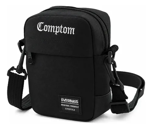 Shoulder Bag Bolsa Transversal Pochete Academia Treino Viagem Passeio Esportivo Porta Documento Carteira Resistente Reforçada Cor Preto