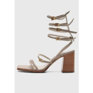 Sandália Gladiadora Santa Lolla Fivelas Off-White
