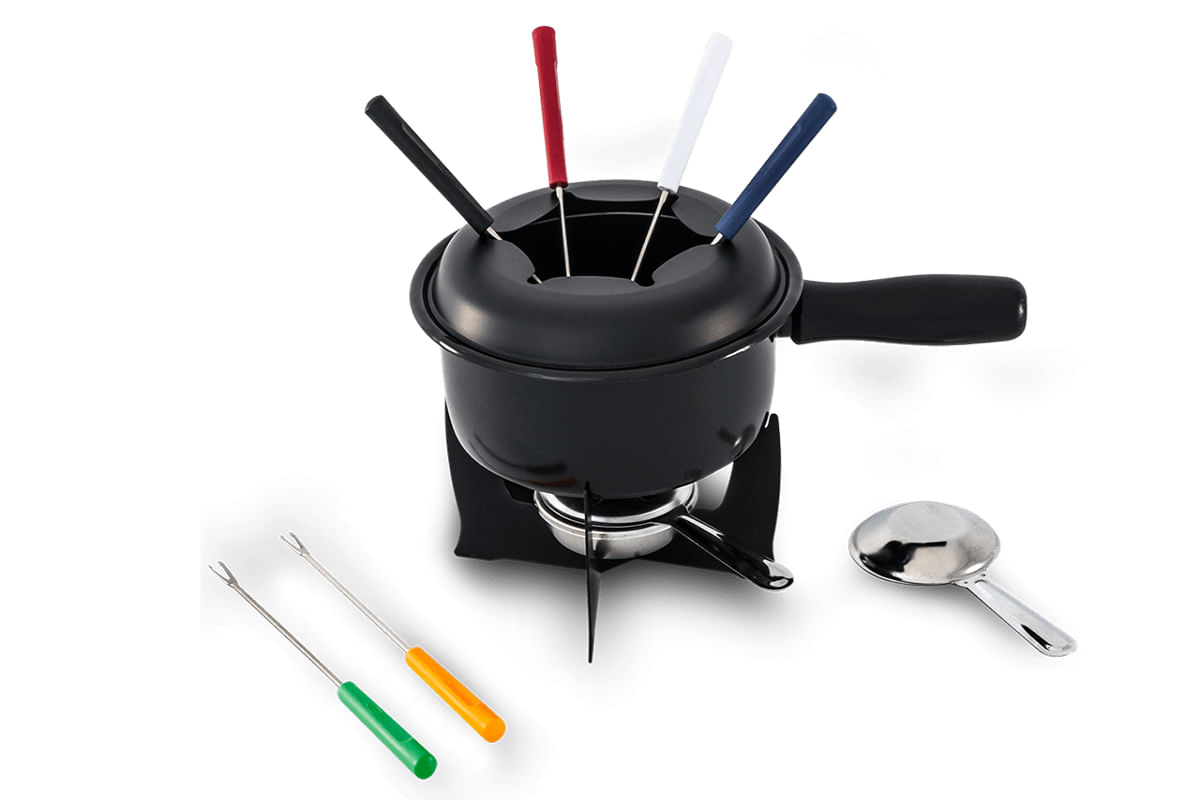 Conjunto para Fondue 10 Peças - Fondues e Petiscos Colorido