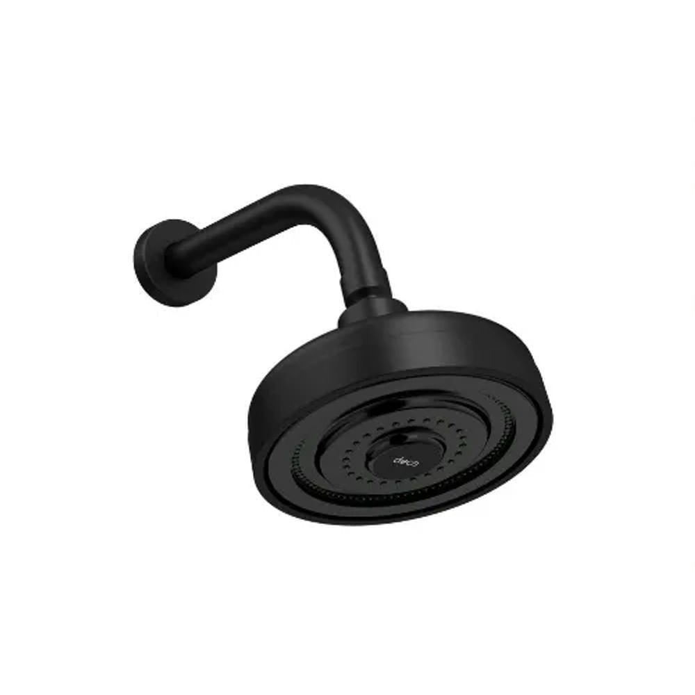 Chuveiro Com Tubo De Parede Acqua Plus Standart Black Matte Deca