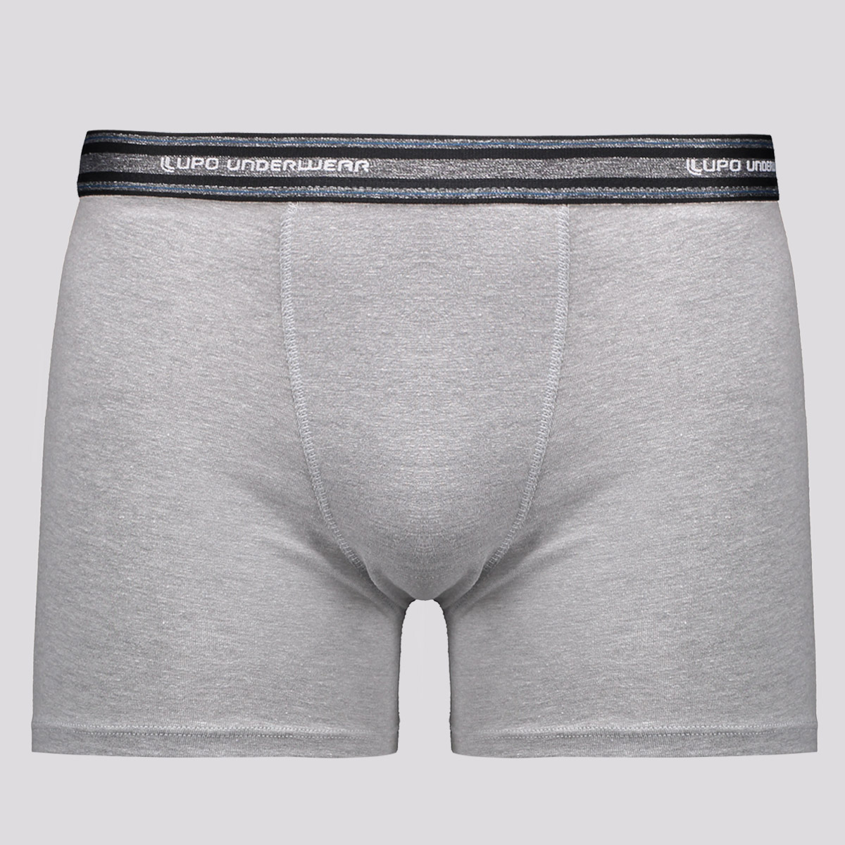 Cueca Lupo Boxer Algodão com Elastano Cinza