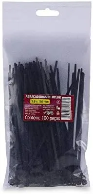 ABRACADEIRA NYLON 3,6MM X 150MM 100PC PR FORCELINE