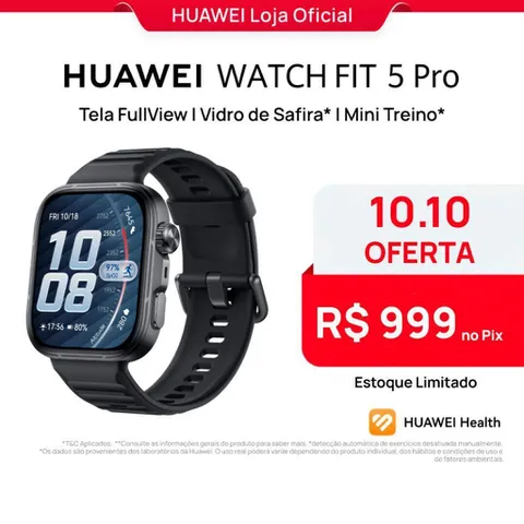 HUAWEI WATCH FIT 5 Pro Smartwatch Tela AMOLED