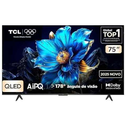Smart TV TCL 75 4K UHD QLED Google Assistente