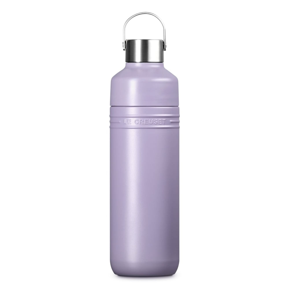 GARRAFA TÉRMICA LE CREUSET ON THE GO 1L EM AÇO INOXIDÁVEL BLUE BELL PURPLE 41066005110001