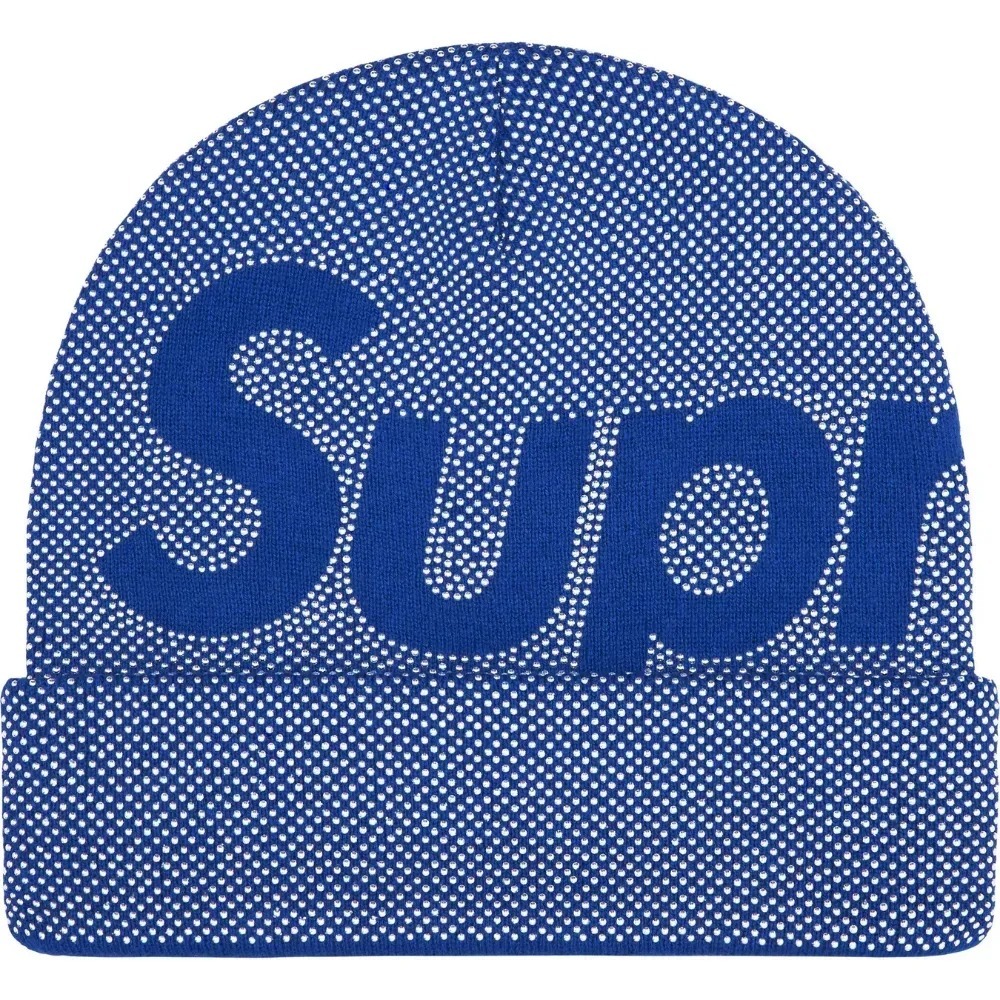 Touca Supreme Studded Knockout Big Logo Royal FW25-W14 — Único, Novo
